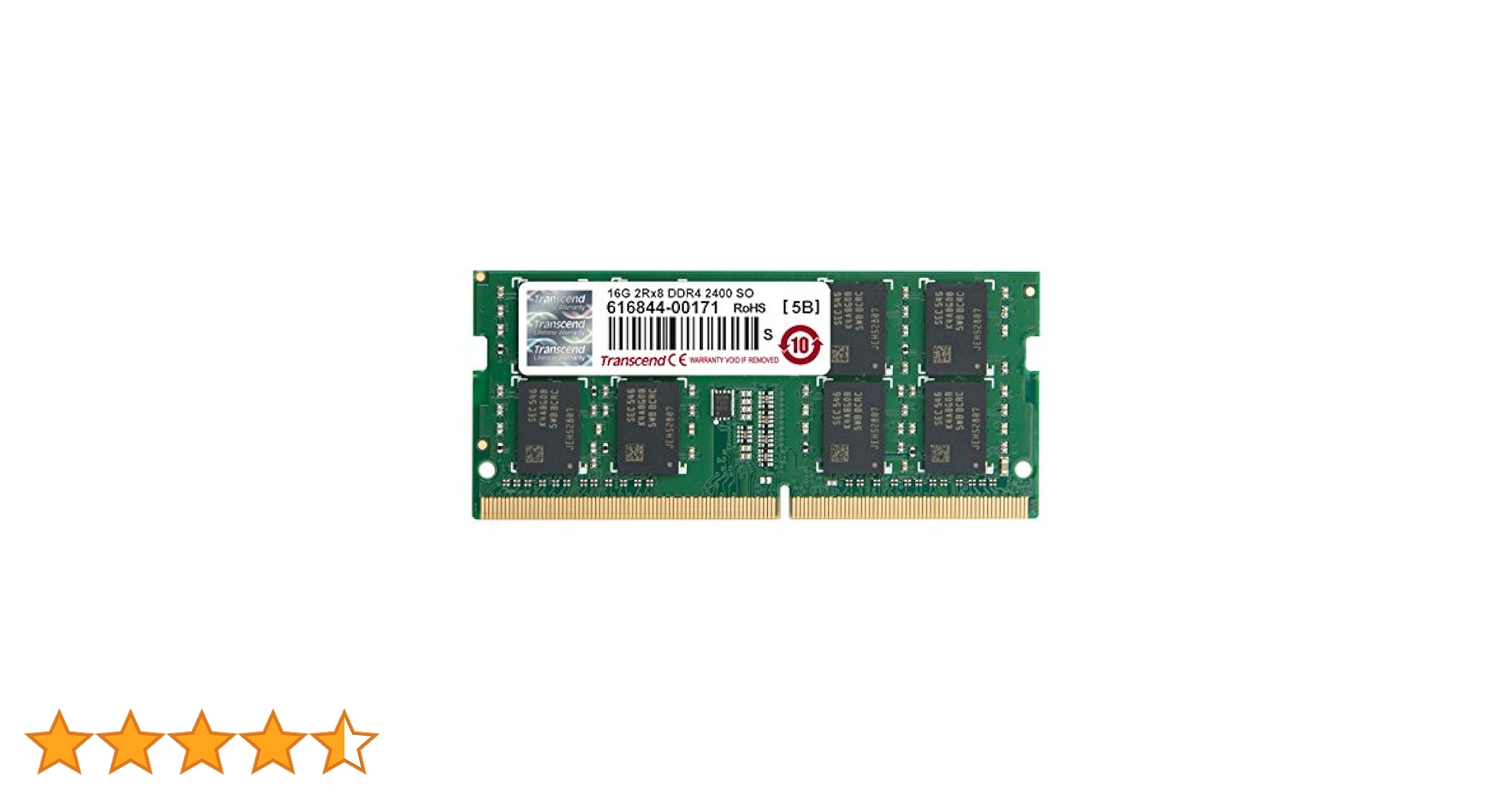 Amazon | Transcend ノートPC用 PC4-19200(DDR4-2400) 16GB 1.2V
